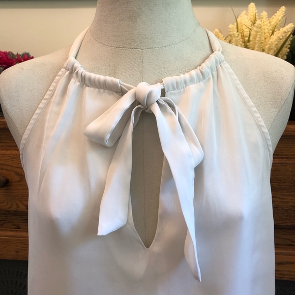 NWOT BB Dakota White High Neck Tank Blouse - Picture 4 of 6